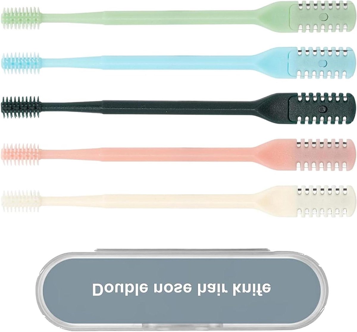 Neushaartrimmer Set - Verwijderaar Haar - Persoonlijke Verzorging - Handmatig Zonder Stroom - 5 Stuks - Kleurrijk