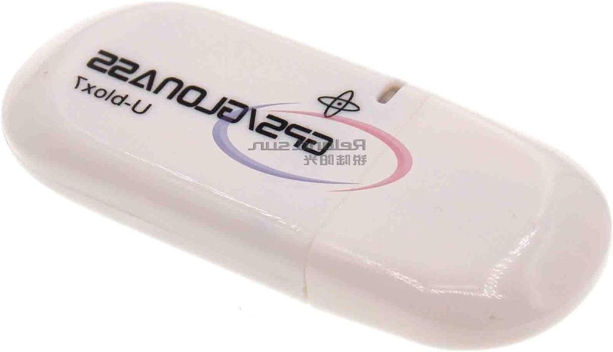 GPS Ontvanger - USB Antenne - Navigatie Hulp - Hoge Gevoeligheid - 28mm - Wit
