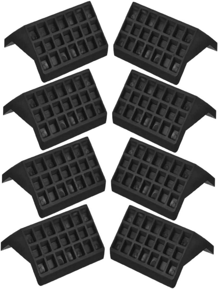 Tafeltennis Hoekbeschermers - Randbeschermers - Tafel Beschermen - Duurzaam Kunststof - 8 Stuks - Zwart