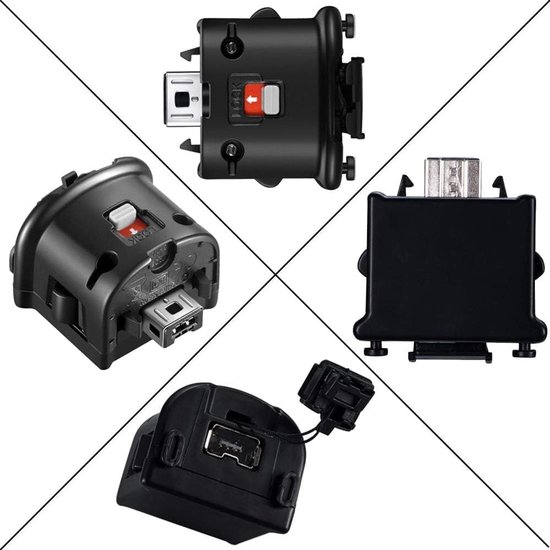 Motion Plus adapter - Inductie adapter - Game precisie - Verbetert nauwkeurigheid - 10 x 10 x 10 cm - Zwart van Merkloos — afbeelding 3