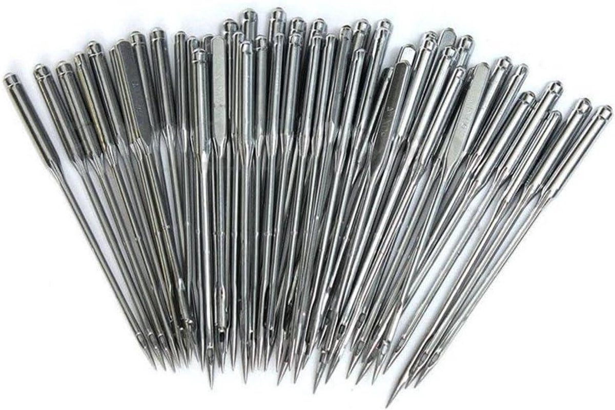 Naaimachine Naalden - Machinenaalden Set - Kleding Maken - Universele Pasvorm - 5 Maten - Zilverkleurig