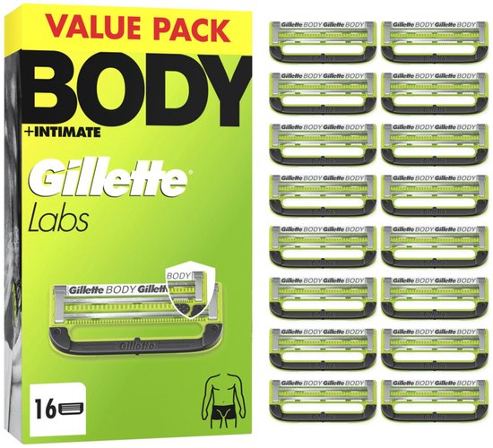 Gillette Labs Body Navulmesjes (16 stuks)