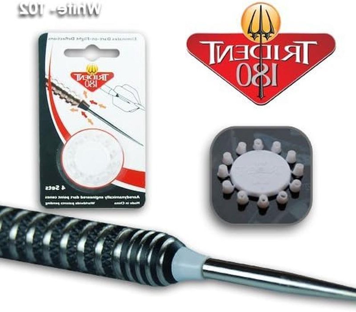 Dart Punt Cones - Vlieg Beschermers - Dart Pijlen Verbeteren - Trident 180 Gebrandmerkt - 15 Stuks