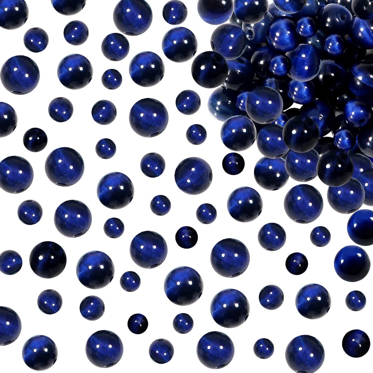 100 stuks 4mm 6mm 8mm Natuurlijke Edelsteen Kralen Lapis Lazuli Rond Losse Kralen voor Sieraden, Ambachten en DIY Armbanden en Kettingen