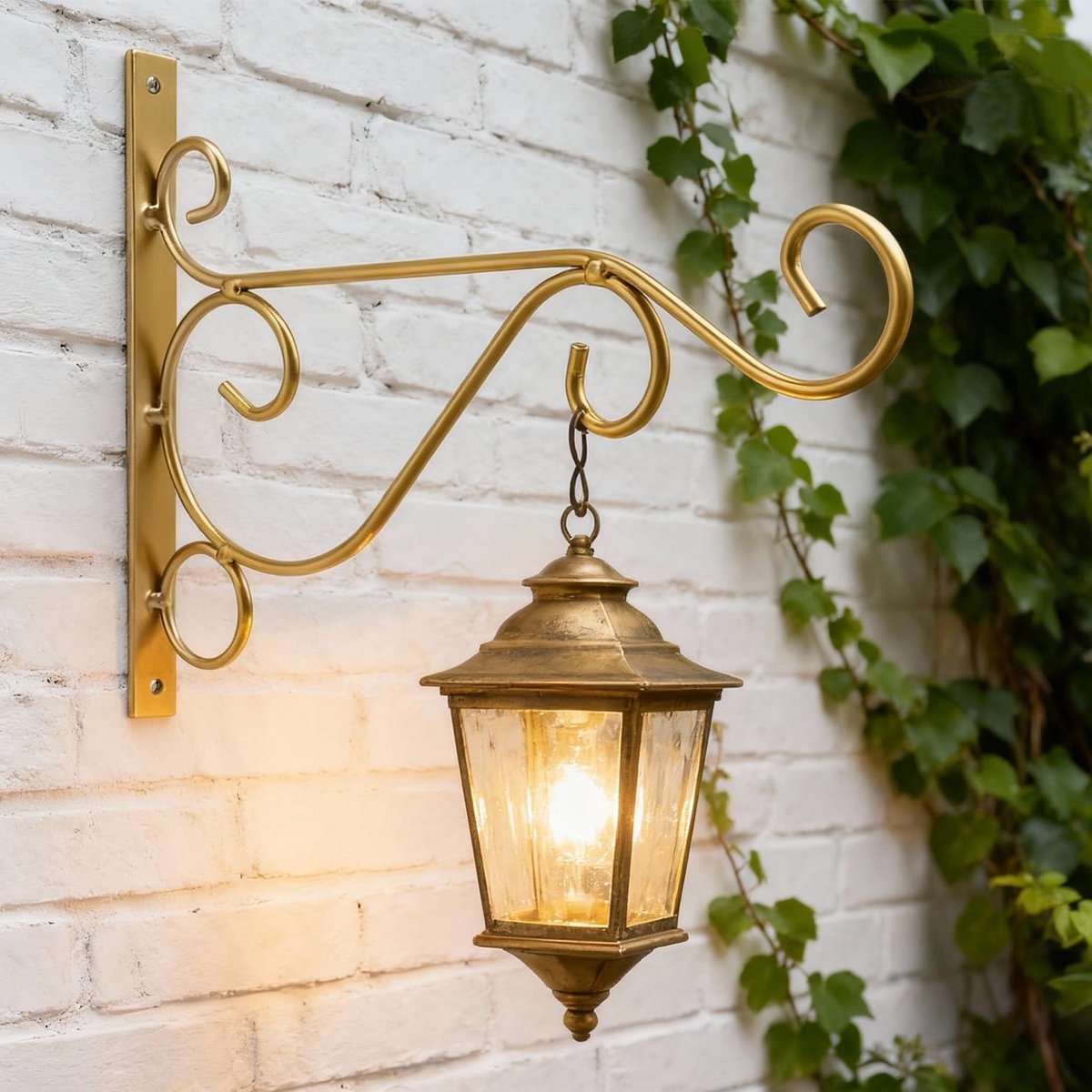 Muurbeugel voor Planten, Metalen Hanger voor Tuin en Balkon, Decoratieve Haak voor Bloemstukken en Wanddecoratie