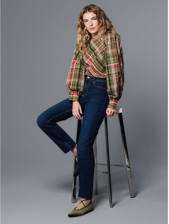 Next - Dames - Nette stretchjeans met halfhoge taille - Blauw