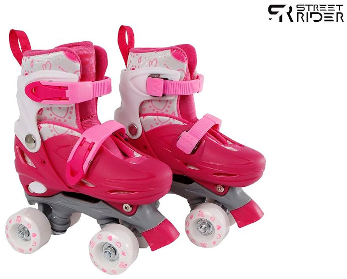 Bol.com Street Rider Rolschaatsen Roze Verstelbaar, Maat 27-30 aanbieding