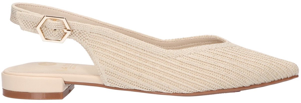 La Strada Slingback Beige Knitted - Damesschoenen - Maat - 38