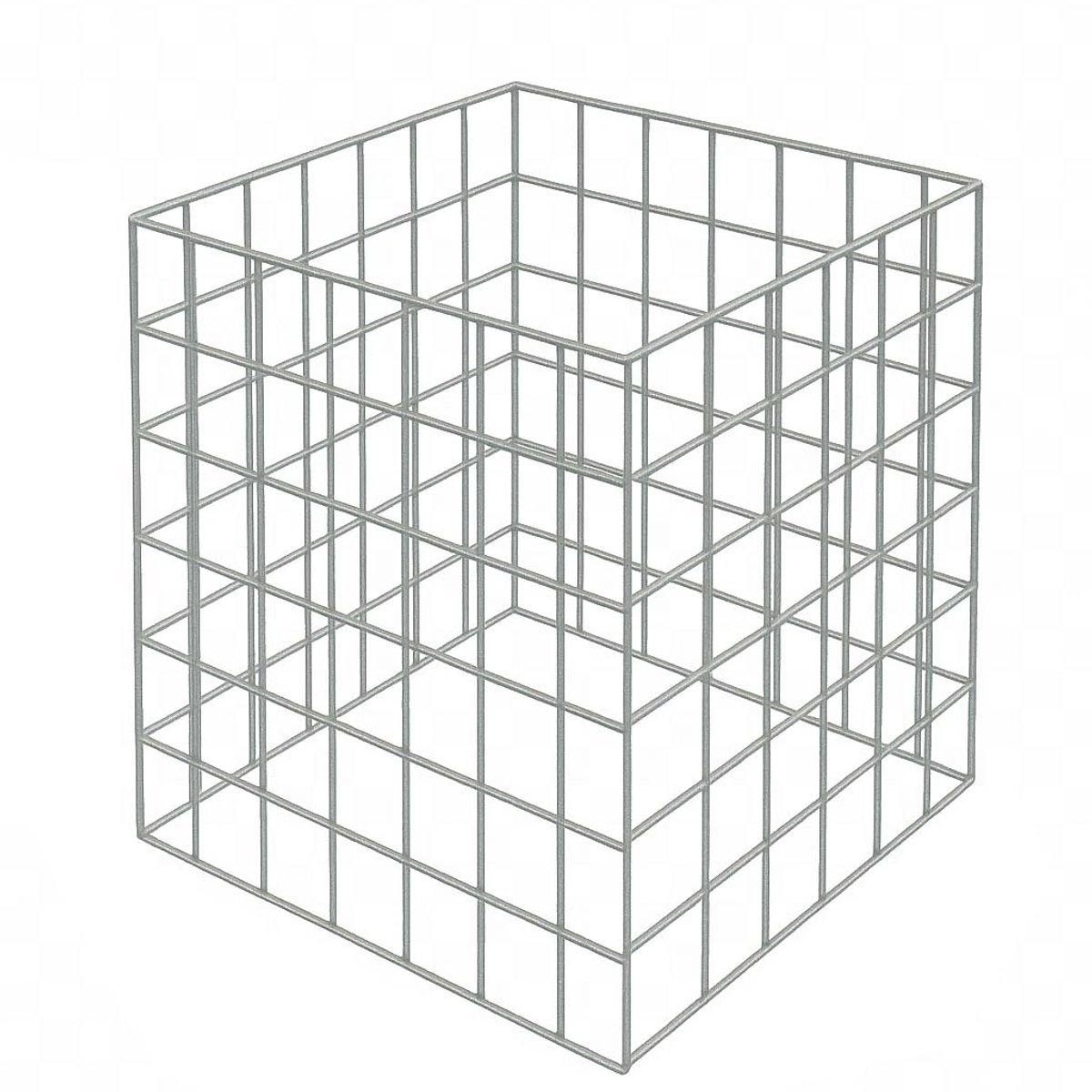 bladkorf 50x50x50 cm incl tang en ringen.