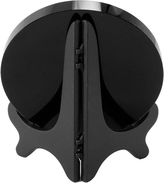 Obsidian Divination Mirror met Stand - 12 cm - Gepolijste Ronde Natuurlijke Kristal - Spirituele Divinatie en Meditatie — afbeelding 4