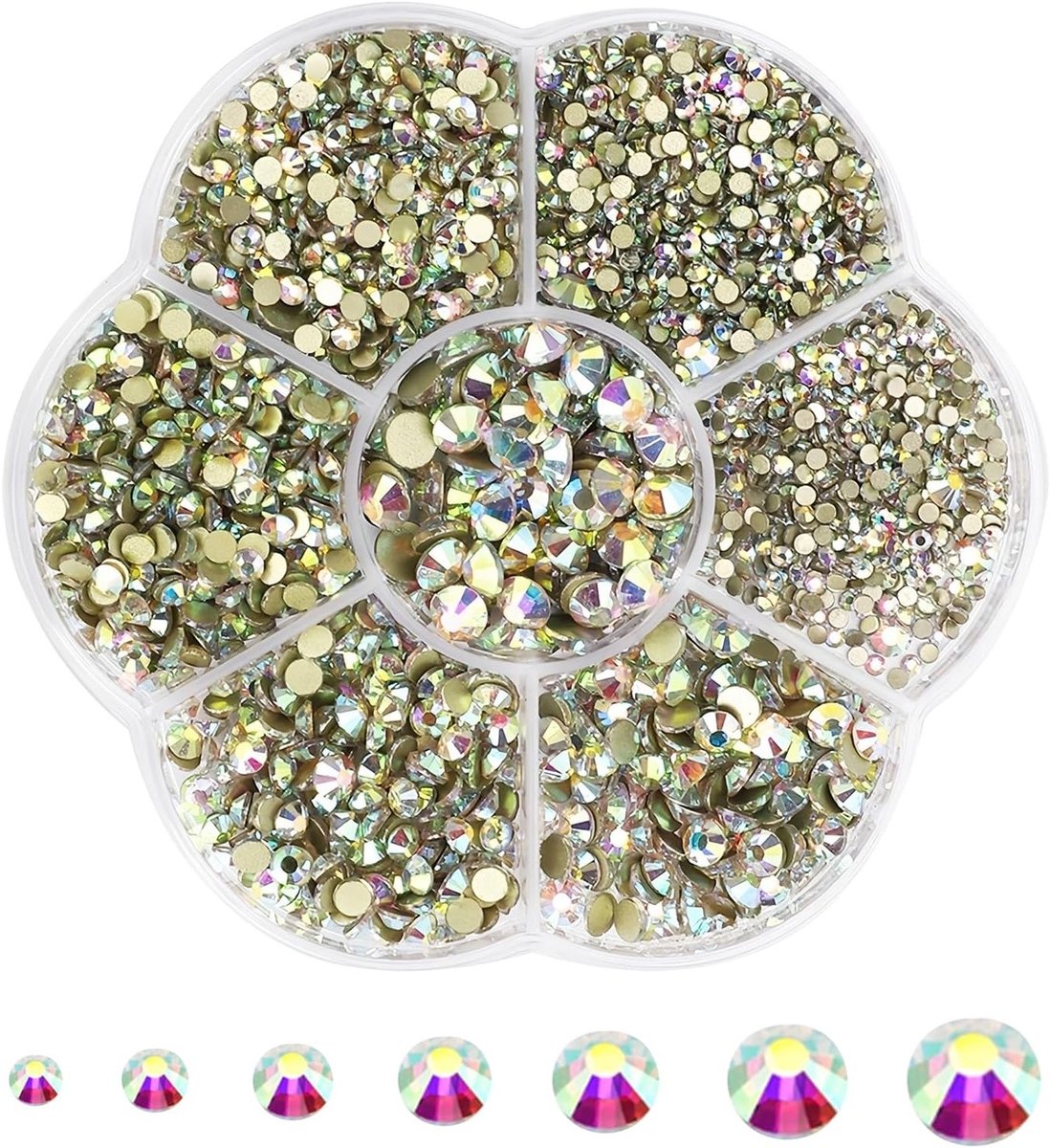2500 Hotfix rhinestones voor kleding, platte achterkant strass stenen, creatieve strass voor handwerk en modeaccessoires