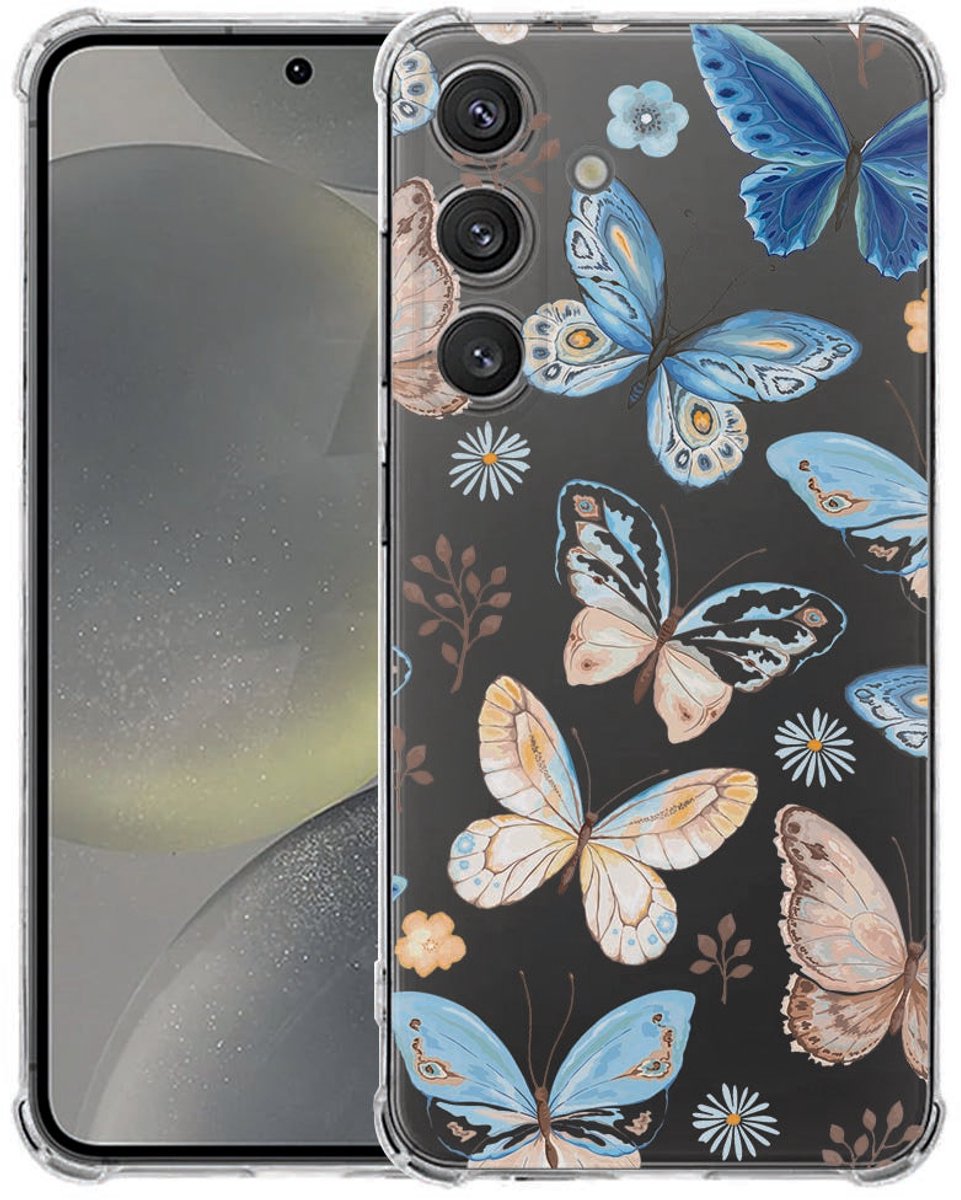 Samsung Galaxy S25 FE Hoesje - Vlinder TPU Antishock