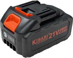 Kibani Gereedschapsaccu 4000 mAh 21V - Geschikt voor Diverse Kibani Gereedschappen - Draadloos - Elektrische accu
