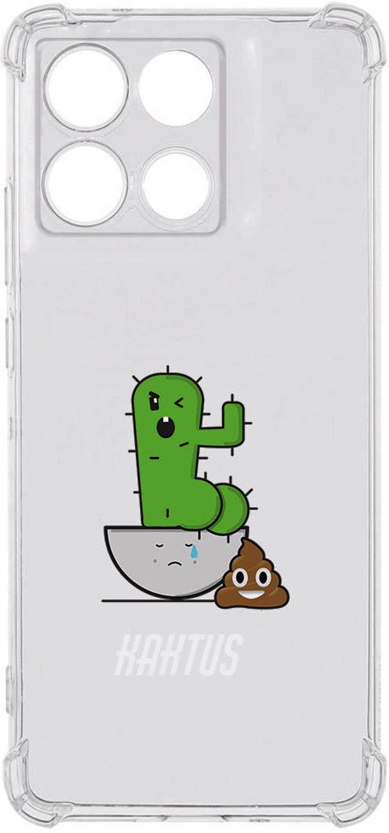 TPU Telefoonhoesje Motorola Moto G56 - Cactus Poo backcover
