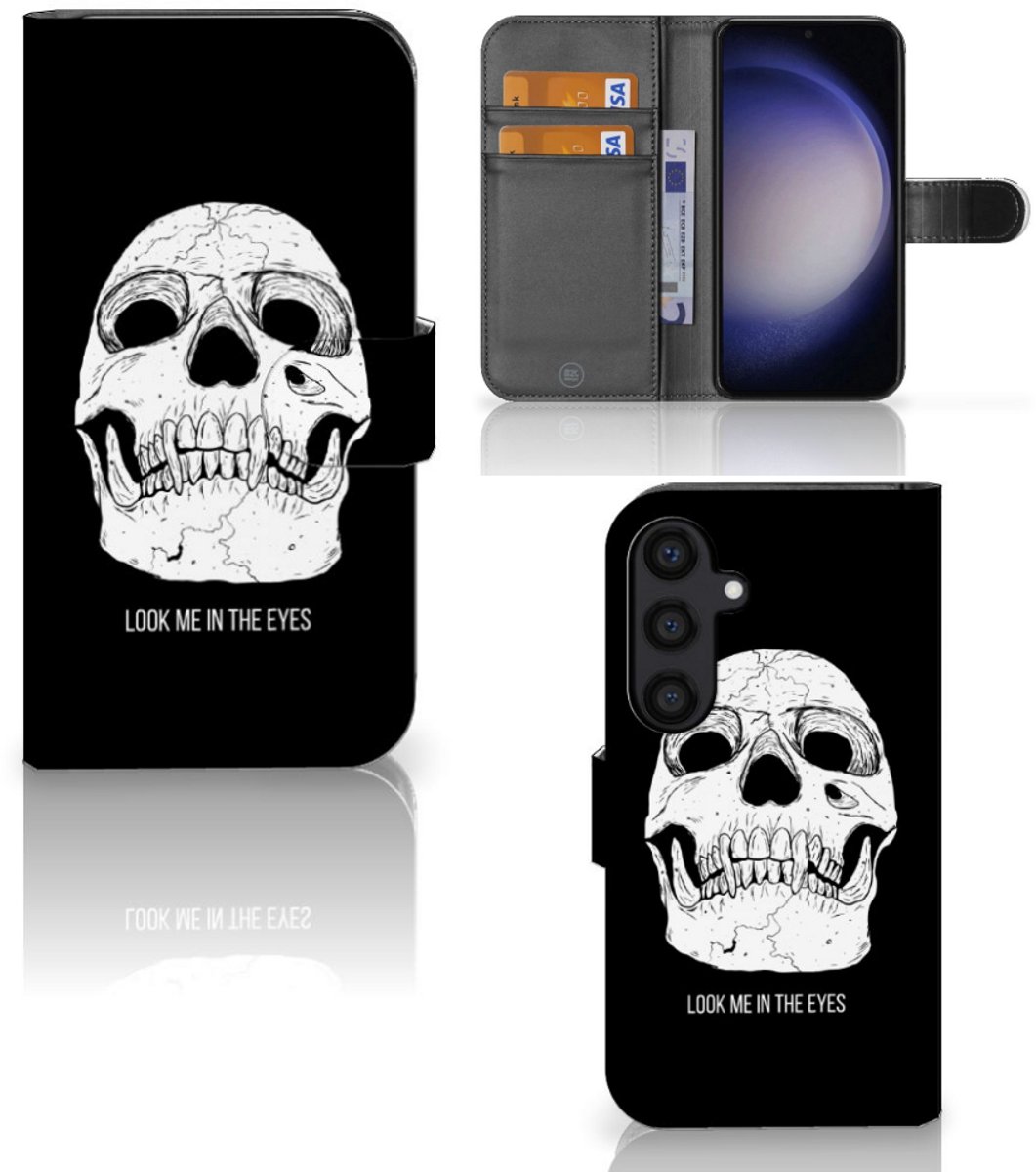 Telefoonhoesje met Naam Samsung Galaxy S24 Skull Eyes