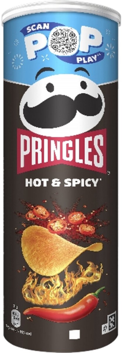 Pringles Chips Hot & Spicy - 10 x 165 gr - Voordeelverpakking