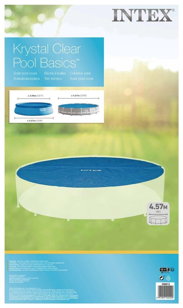 Intex Solar Zwembad Afdekzeil - Easy Set & Frame Zwembad Ø 457 cm — afbeelding 11