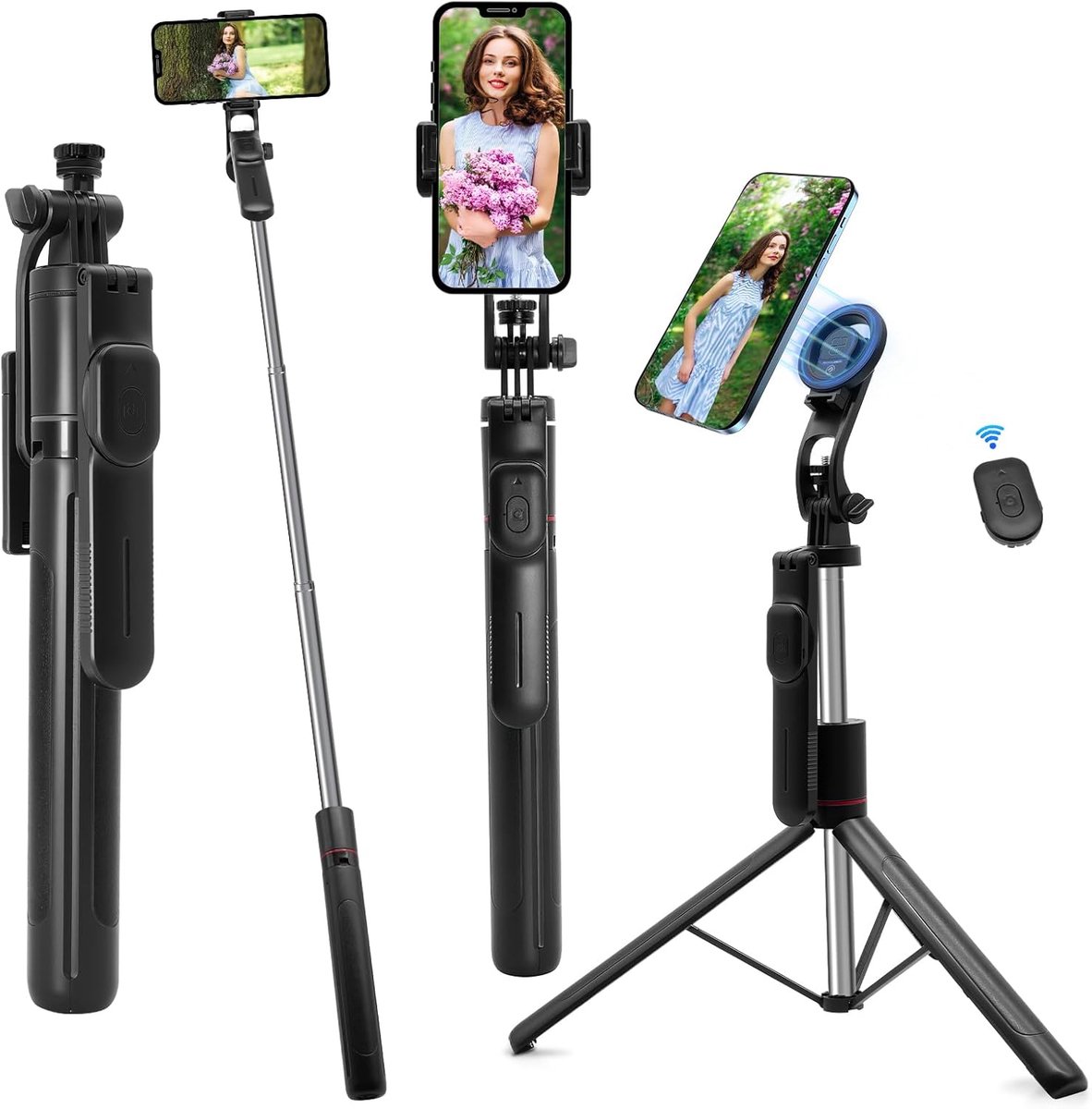 Gimbal Smartphone - Selfiestick - Tripod - travel grip