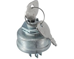 Ontstekingsschakelaar - Startsleutel Grasmaaier - Tractor Starten - 5 Spad Terminals - 486 mm - Zilver