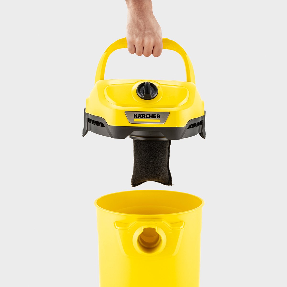 Kärcher WD 2 Plus V-12/4/18 Nat-en Droogzuiger - 1000 W - 12 liter - Schuimfilter - Stofzuiger geschikt voor auto - garage — afbeelding 2