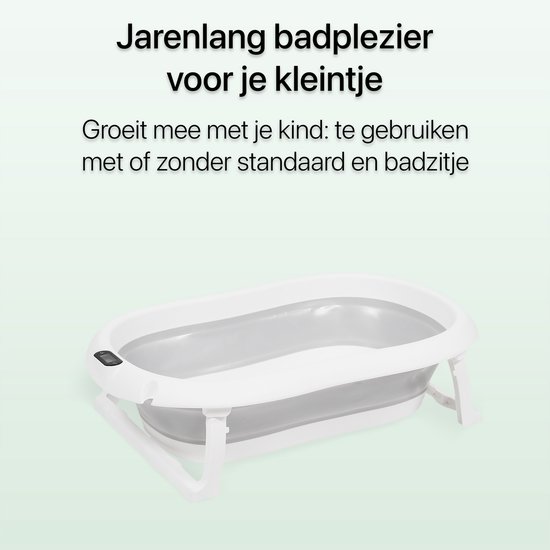 BimbelBoo - Baby Bad met Ingebouwde Thermometer - Babybad met Standaard - Baby Bad Set - Baby Badset - Baby Badje - Babybad - Baby Badje - Baby Badje met Standaard - Babybadje - Kinderbad van BimbelBoo — afbeelding 5