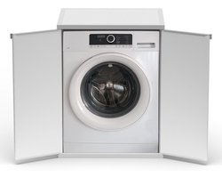 Wasmachine Ombouw - Opbouwmeubel - Kast Wasdroger - Meubel - praktische indeling