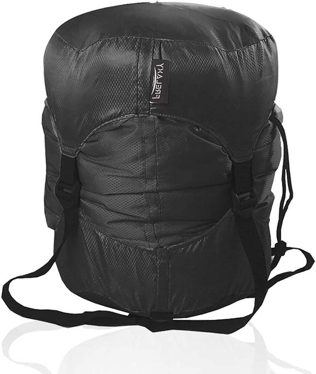 Compressiezak Slaapzak - Opbergzak Kleding - Ruimte Besparen - Scheurbestendig Polyester - 11-52L - Zwart