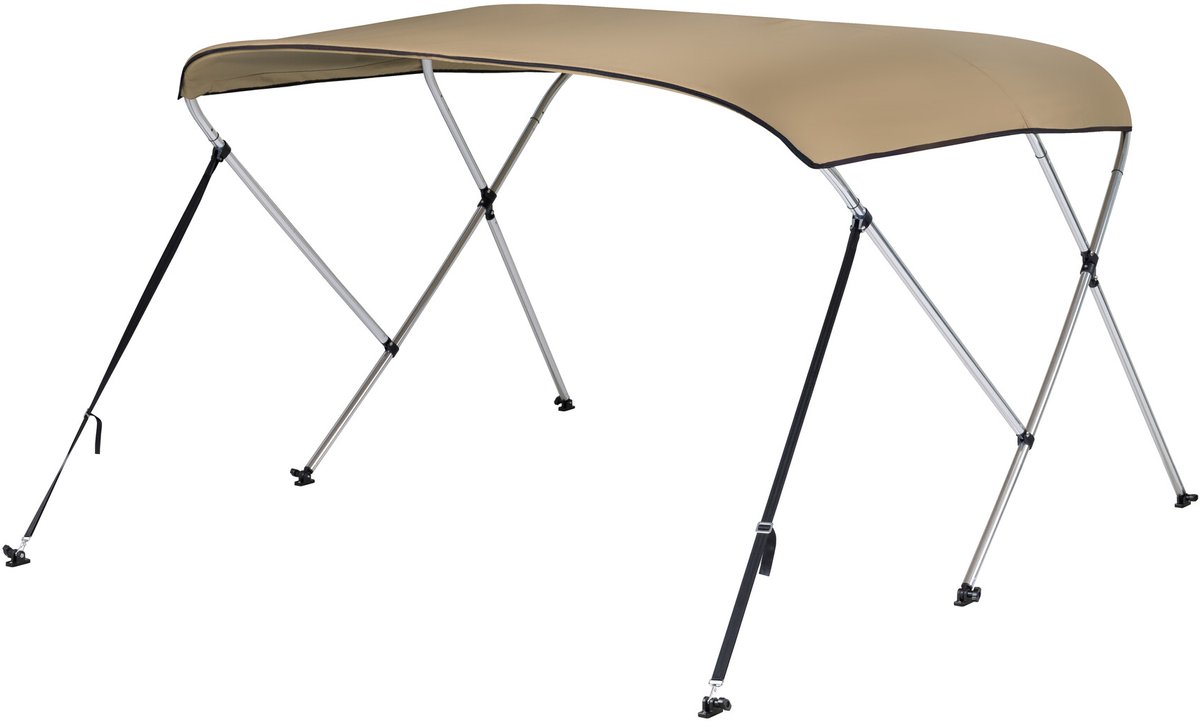 NALUX Biminitop 3 bogen - Hoogte 117 cm -Breedte 170-182 cm