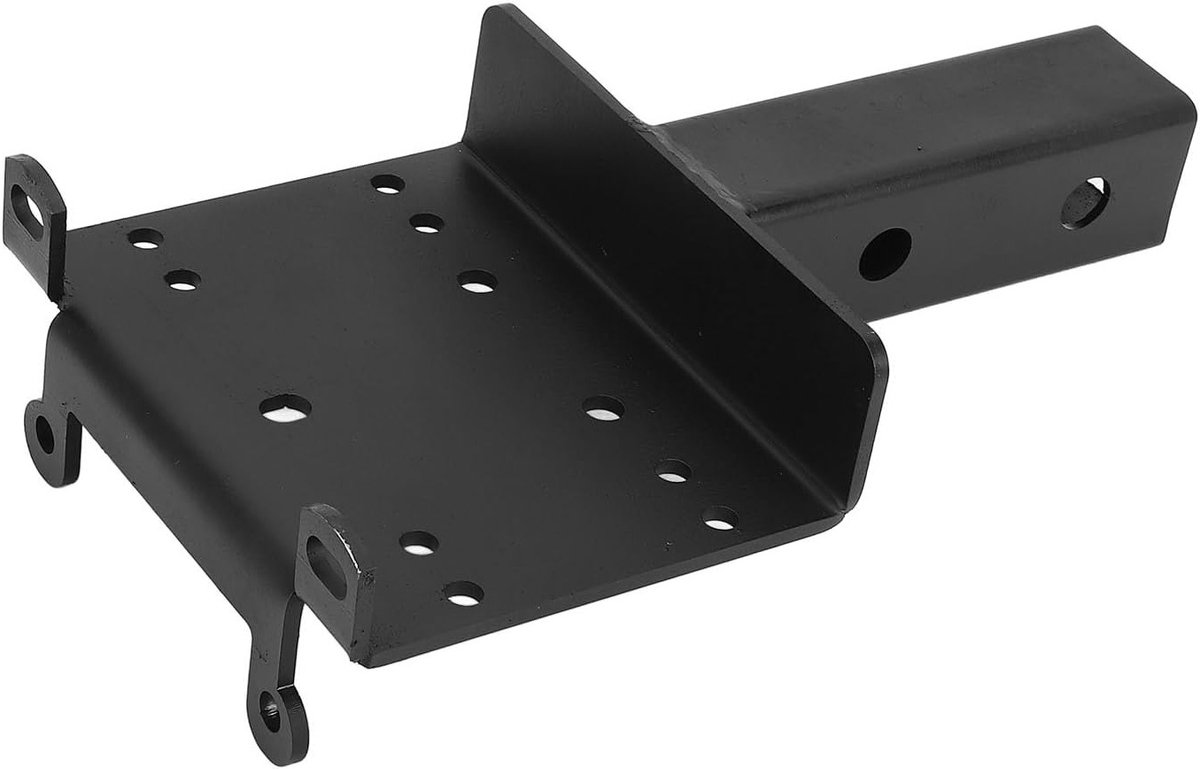 Duurzame 2 Inch Ontvanger Hitch Bevestigingsplaat voor ATV's, UTV's en Tuinmachines - Stevige Winch Beugel voor Zware Lasten en Betrouwbare Prestaties