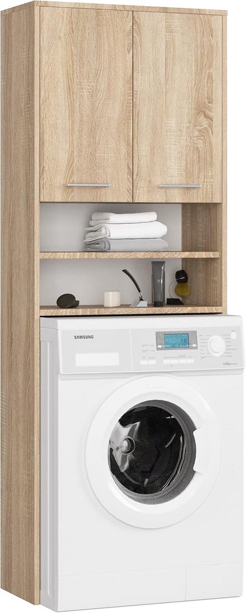 Wasmachine Ombouw - Opbouwmeubel - Kast Wasdroger - Meubel - strak look