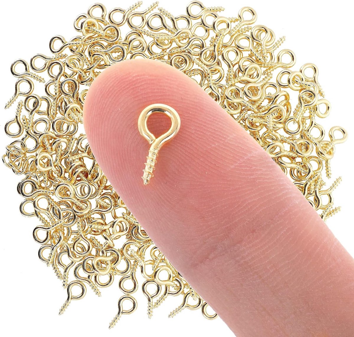 Kleine Mini Oogschroeven - 300 Stuks RVS voor Sieraden, Hangers en Beads Maken