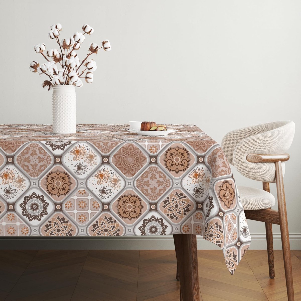 Tafelkleed - Tafelzeil - Tafel Beschermen - Vuilafstotend - 180x140 cm - Bruin