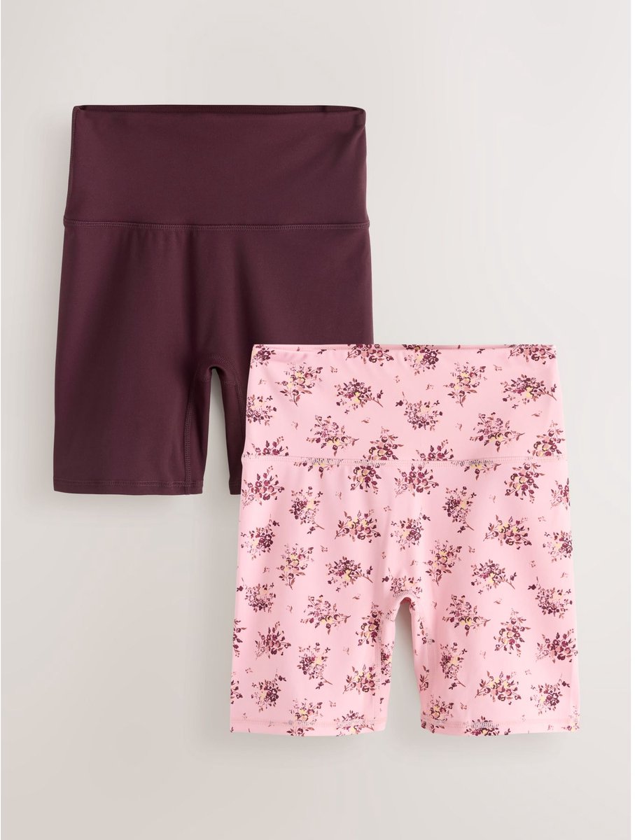 Next - Dames - Active Balance set van 2 fietsshorts - Roze