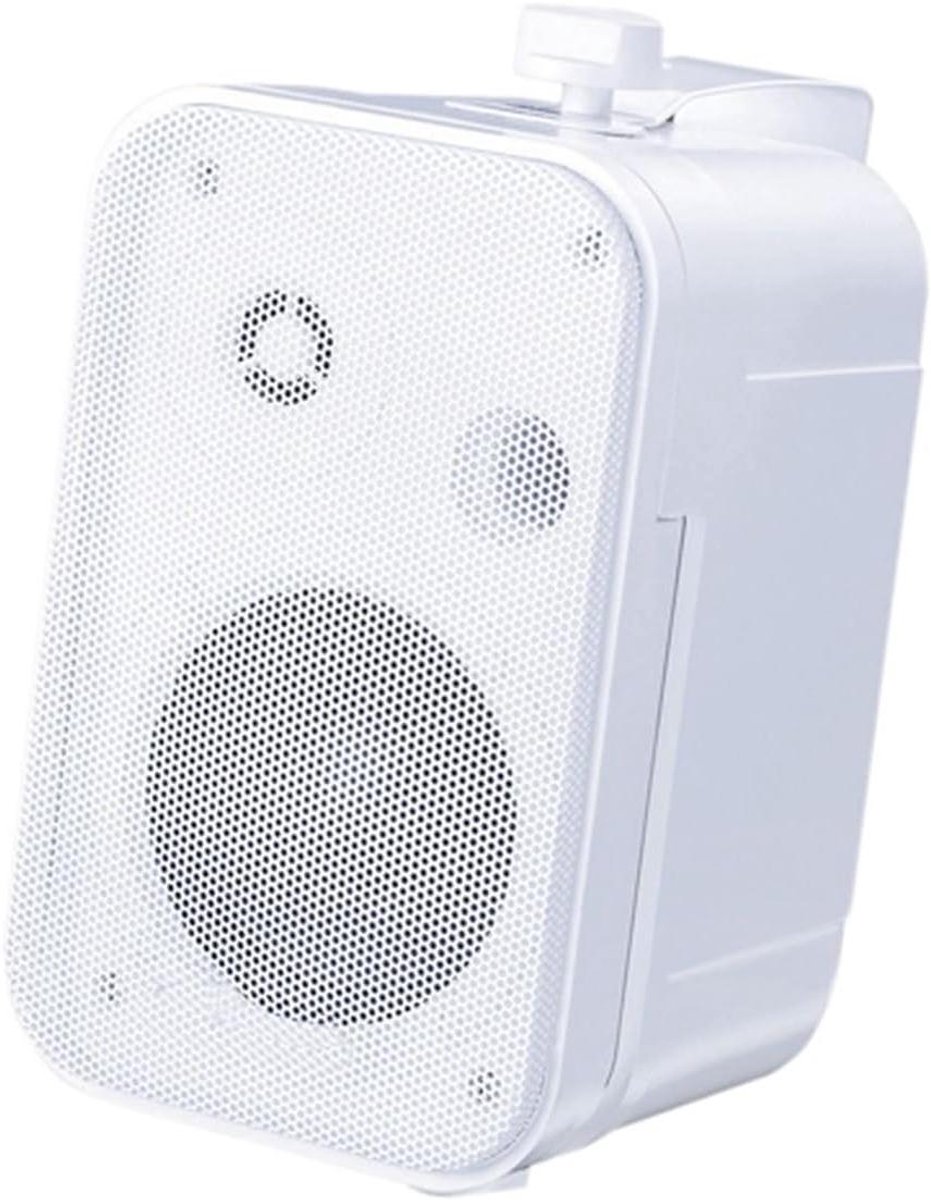 Achtergrondluidsprekers - Boekenplank speakers - Muziek luisteren - Waterbestendig ontwerp - 6.5 inch - Wit