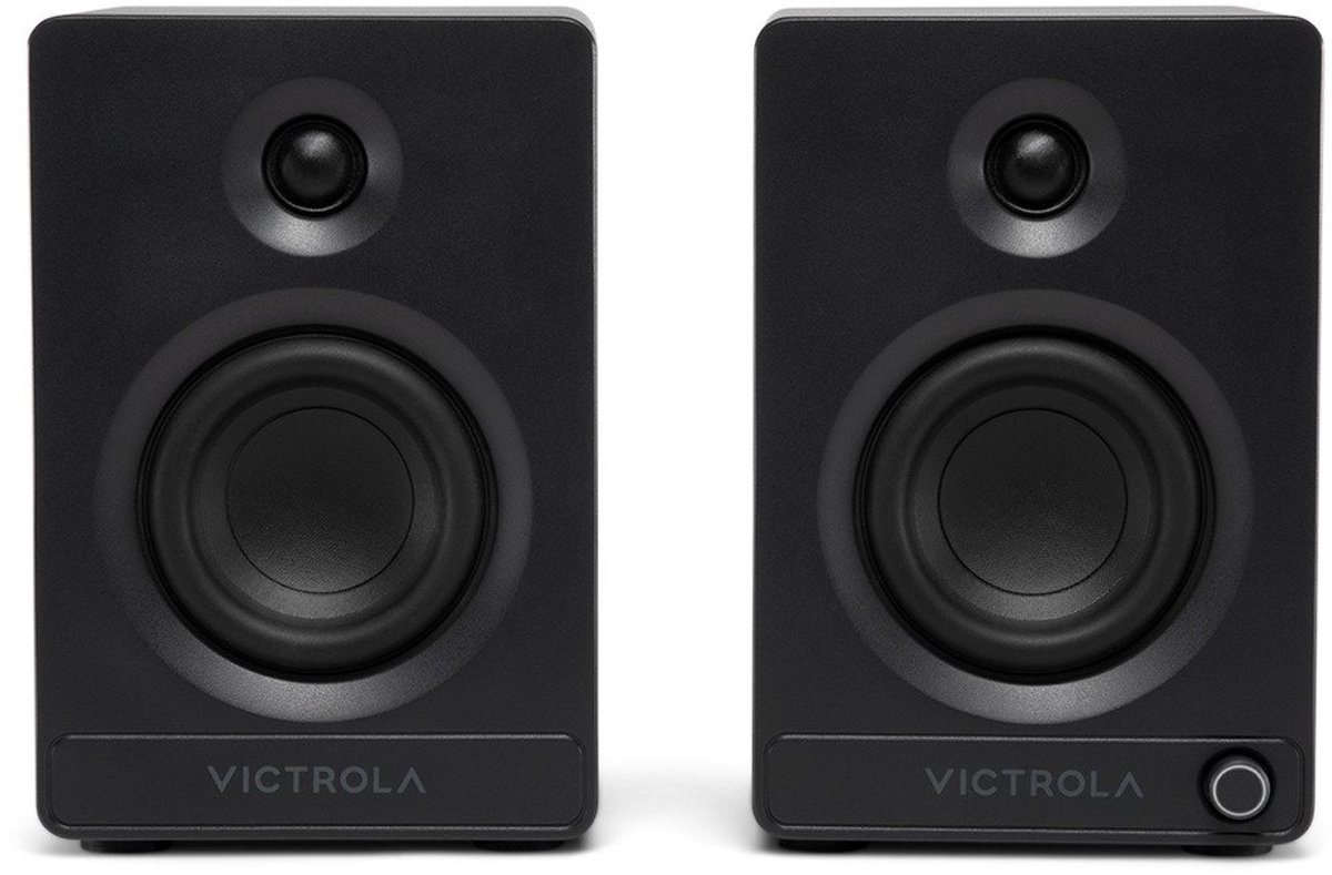 Victrola Tempo Zwart - Bluetooth Boekenplank Speakers, 80W RMS