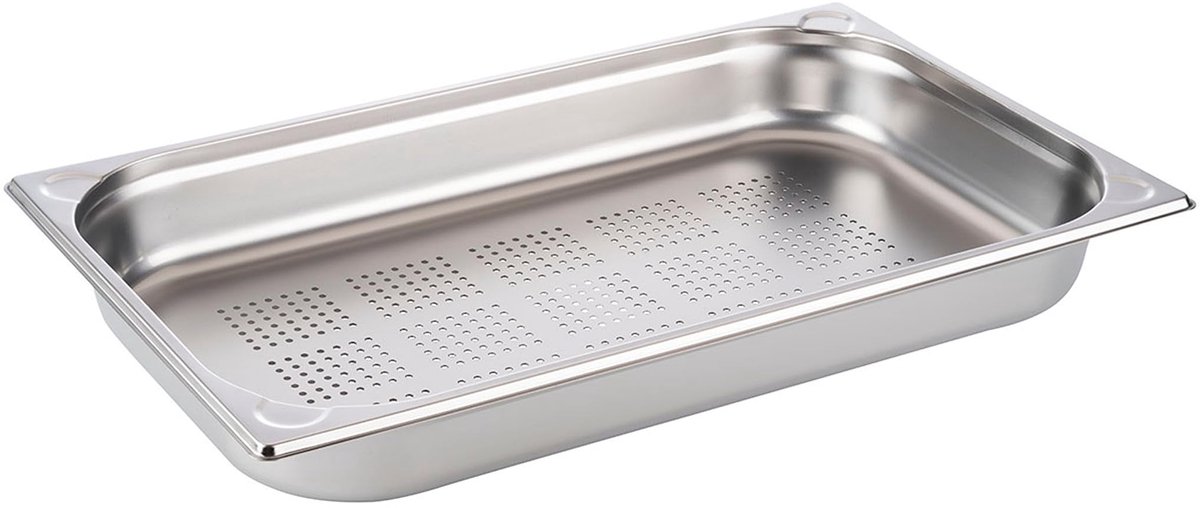 APS Gastronormbak - GN Bak - RVS - Vaatwasserbestendig - Breukvast - Stapelbaar - BPA-Vrij - GN 1/1 - 325 x 530 mm - H 65 mm