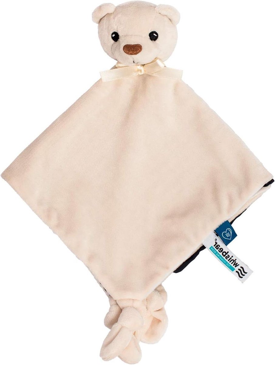 Knuffel Teddybeer - Babyspeeltje Dou Dou - Sensorische Ontwikkeling - Met Zwart-Wit Voering - 31 x 235 cm - Meerkleurig