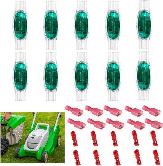 Waterdichte kabelconnectoren 30 stuks met gel padding, duurzaam, geschikt voor robotmaaiers, tuin en auto