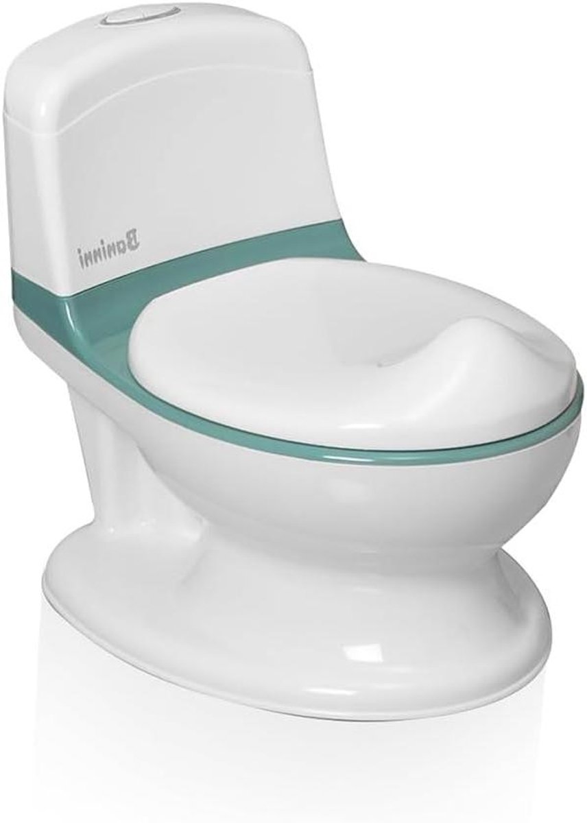 Kindertoilet - Plastuitje oefentoilet - Zindelijkheidstraining - Realistisch ontwerp - 28 x 40 x 36 cm - Groen