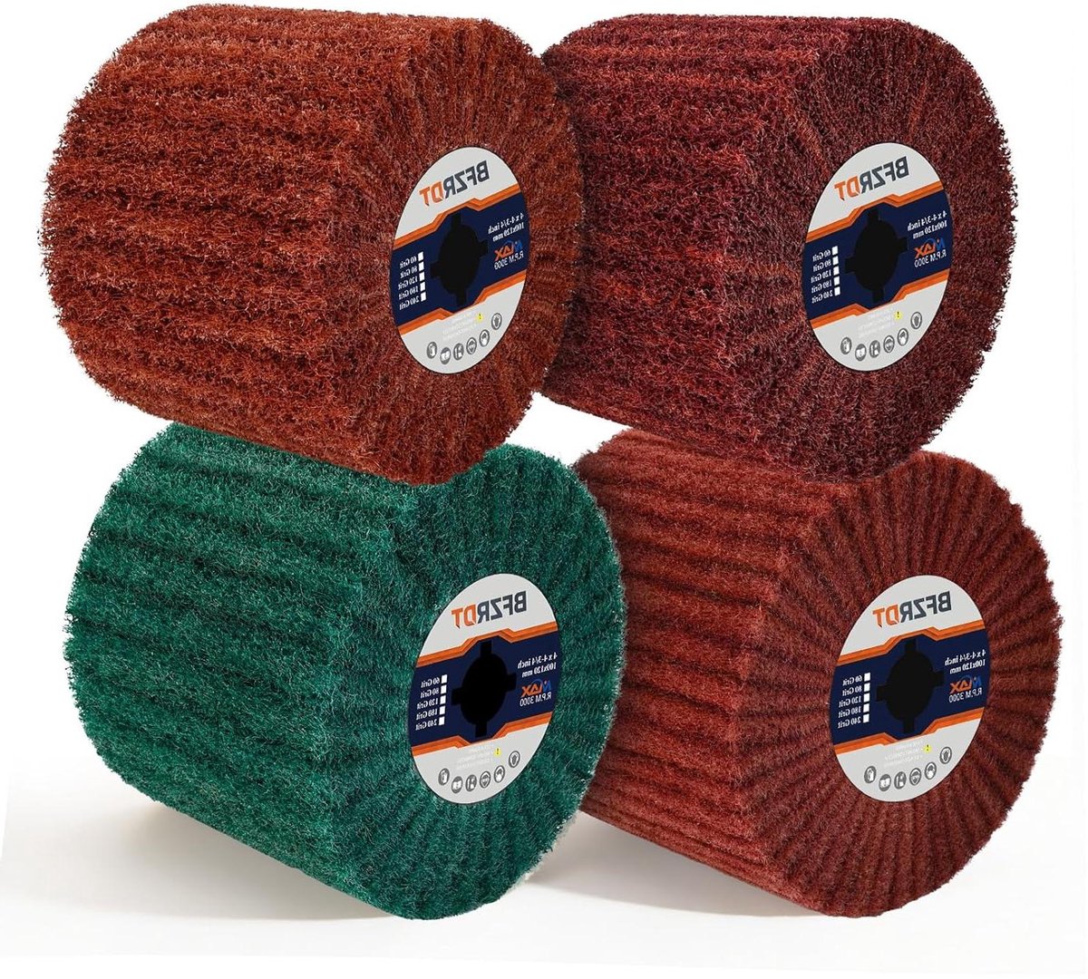 Schuurschijf Set - Polijstwielen Nylon - Metaal Afwerken - Nylonvezels Slijtvast - 47 x 4 inch - Niet gespecificeerd