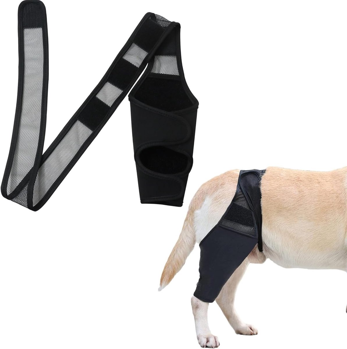 Herstelpakken voor honden, Wondbescherming, Elleboogbeschermers, Anti-likbandage, Ideaal voor wonden, hotspots en verbanden