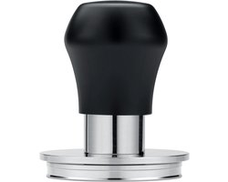Koffie Tamper - Espresso Stamper - Espresso Bereiden - Veerbelast met Klik - 575 mm - Zwart