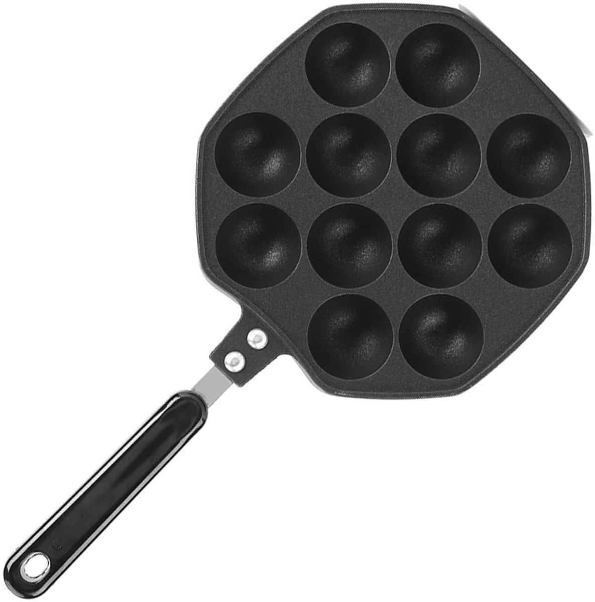 Allecto Baking Mold Pancake Pan Takoyaki Pan Duurzaam en eenvoudig te reinigen Aluminium Octopus Ball Maker Ideaal voor thuisgebruik