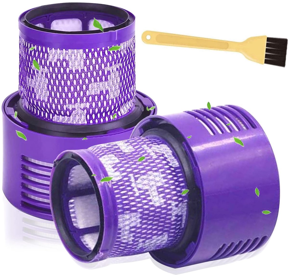 Allecto - Filter voor Dyson V10 - Wasbaar en herbruikbaar - 2 stuks - Stofzuiger accessoires - Geschikt voor Dyson V10 en SV12 - Incl...
