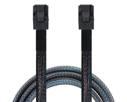 Cablecc Internal Mini SAS HD SFF-8643 to Mini SAS High Density HD SFF-8643 Data Server Disk Raid Cable 50cm - ShopVlot