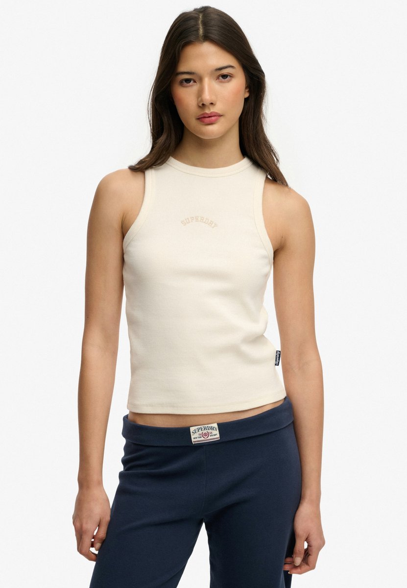 ESSENTIAL LOGO RACER VEST Wit