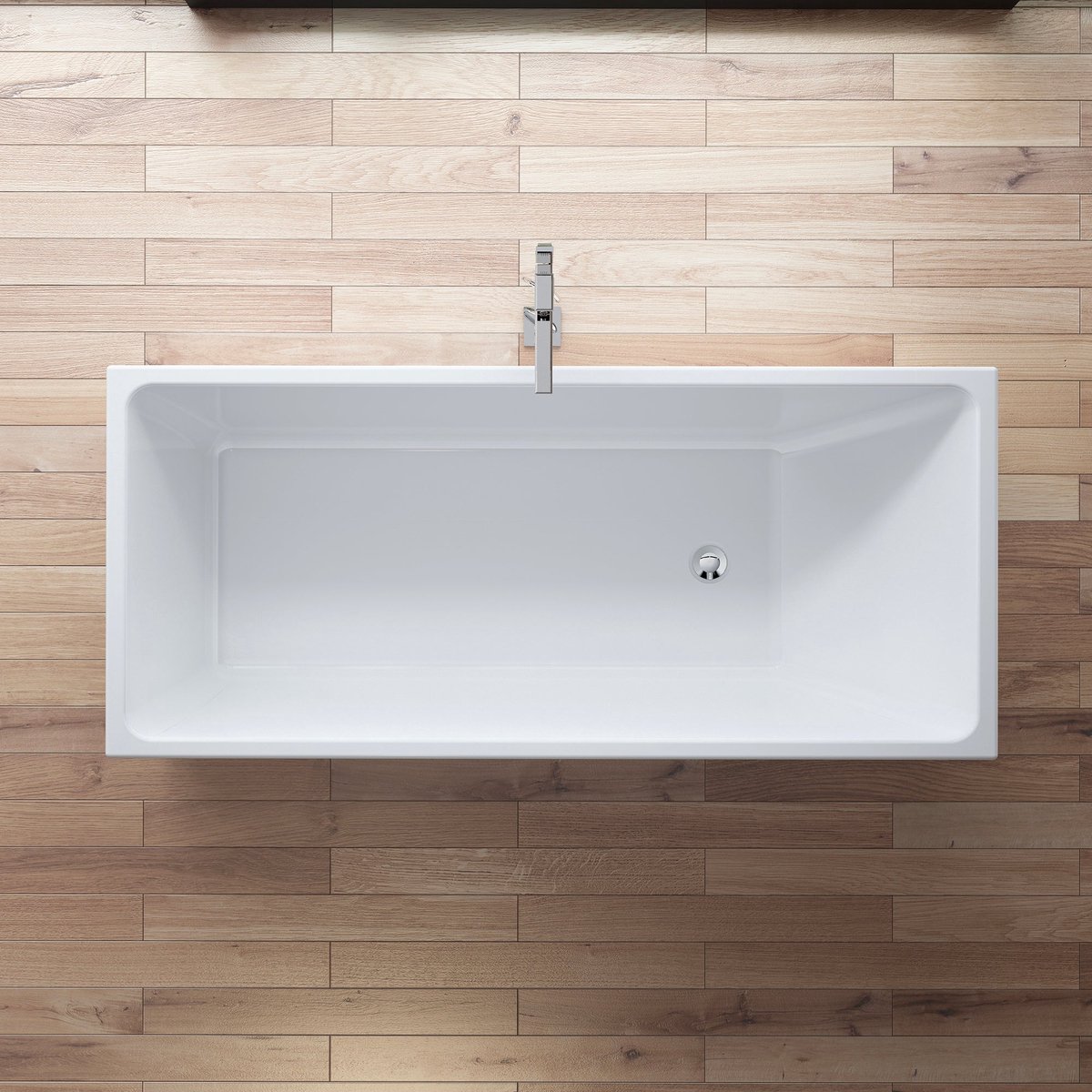 SPALINA - Vrijstaand bad - Arko 170 blanche, 170 x75 x58 cm, Wit