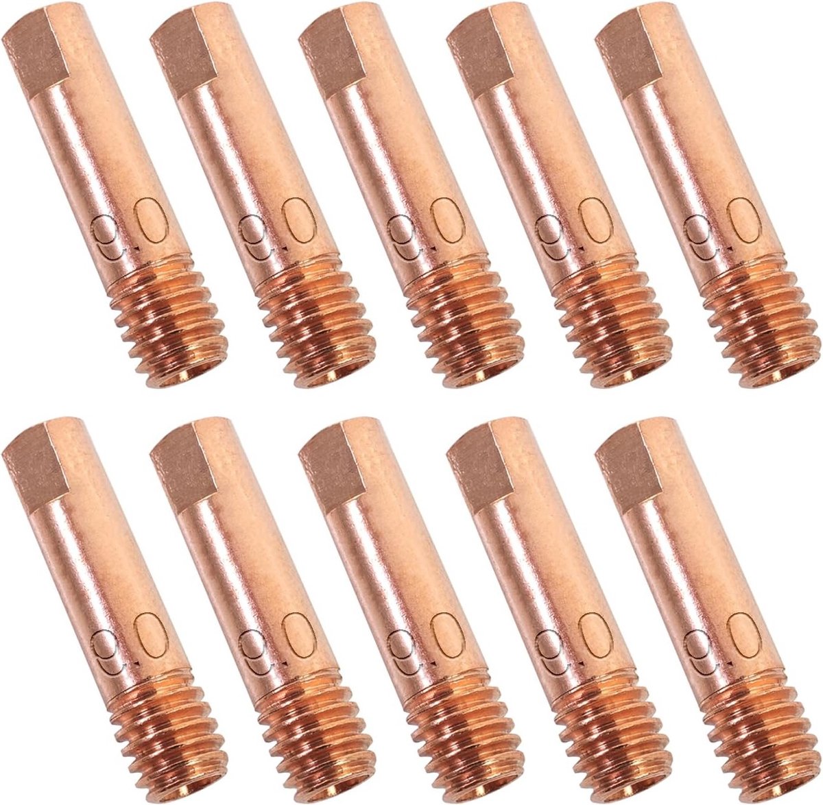 Set van 10 Stuks 0.9MM Lascontactpunten voor MIG/MAG Lasapparatuur - Geschikt voor MB15 en 15AK Lasbranders, Lasaccessoires en Verbruiksmaterialen