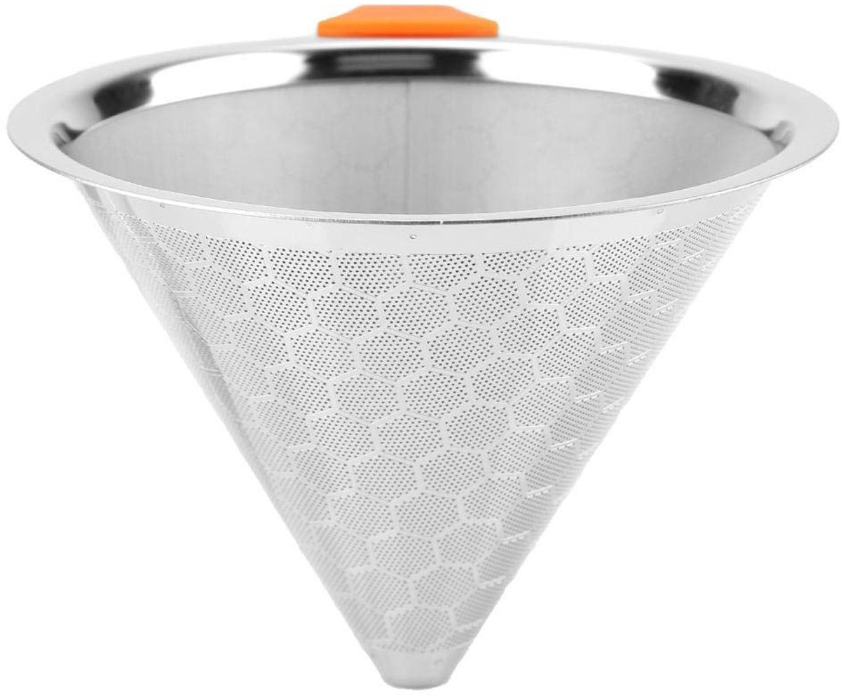 Allecto - Coffee Filter - Koffiezetapparaat - Duurzaam en milieuvriendelijk - Zilver - Koffiefilter - Geschikt voor alle koffieliefhebbers - Compac...