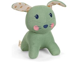 Sterntaler Stay true to nature gebreid speeldier, konijn Kinni, voor baby's vanaf de geboorte, 29 x 15 x 13 cm, lichtgroen